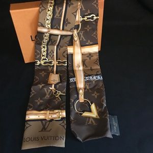 LV Silk Scarf MONOGRAM CONFIDENTIAL BANDEAU M78655